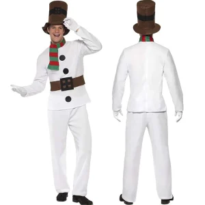 Adult Festival Carnival Christmas Men’s Snowman Costume FCDR 021