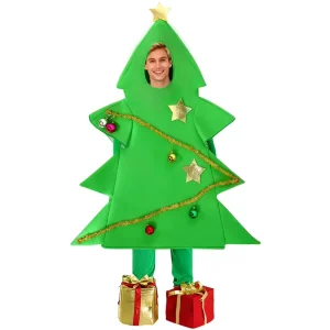 Adult Halloween Xmas Party Fancy Funny Christmas Costume Cosplay Christmas Tree Outfit FCDR 022