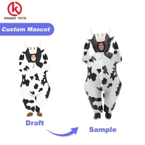 Adult Mascot Suit Cow Personalized Dairy Cow Character for Events Soft Plush Fabric CE Certified 1 Pcs MOQ Custom