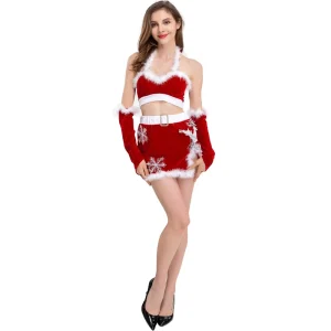 Adult Women’s Sexy Christmas Cosplay Festival Dress Elegant and Fancy Costume