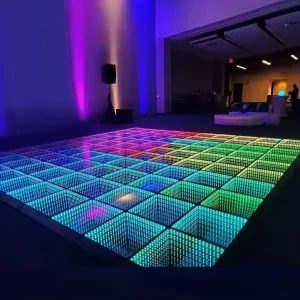Advanced Interactive LED Dance Floor with Wedding Decorations Custom LED Runway Floor Addressable Wave Sensory Interactive