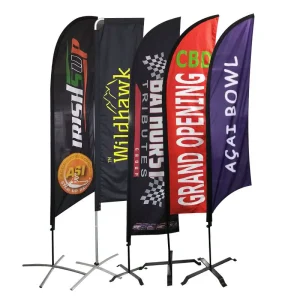 Advertising Promotional Flying Bow Sail Banners Outdoor Advertising Beach Flag