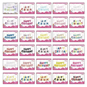 Alphabet Individual 16″ Rose Gold Metalized Mylar Aluminum Banner Happy Birthday Letter Decoration Foil Party Balloon