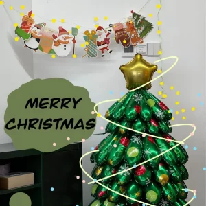 Aluminum Cross border Christmas Tree Balloon Indoor Decor Mood Setting Must Have for Soft Furnishings