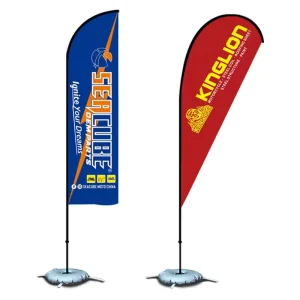Aluminum Custom Advertising Double Sided Waterproof Eco Friendly Outdoor Sports Festival Featherflag 2m 3m 4m 4.5m 5m