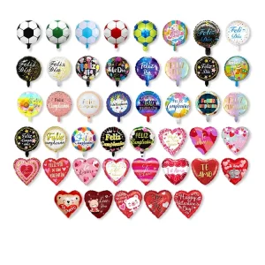 Aluminum Film Mylar Ballons Globos Helium Custom Mini 10 Inch Foil Balloons Decorations