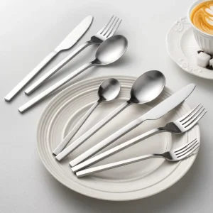 American style Light Luxury Vintage Tableware Distressed Finish Instagram inspired Spoons Western style Dining Utensils Settings