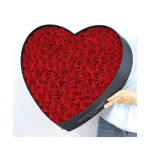 Ammy 99 Preserved Roses Heart Shaped Box AM PFB05B Eternal Life Real Roses Christmas Gifts Mother’s Day for Valentine’s Day