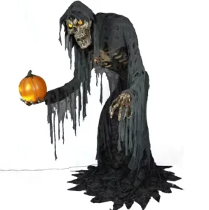 Animal Halloween Props Human Festival Decoration Durable Plastic Internal Metal Structure Scary Realistic Design Solar Battery