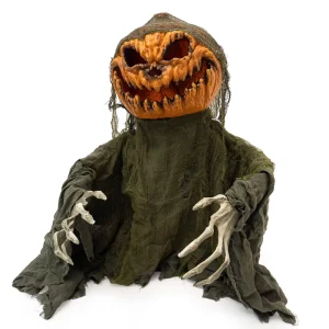 Animated Decoration Electric Sound Activated Induction Prop Halloween Glowing Half Body Ghost Swing Pumpkin Scarecrow Ornament