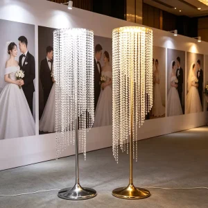 Arch Structure Wedding Backdrop Solid Metal for Reception Event Decor Romantic Decor Lamp for Marriage Ceremony Wedding Ornament