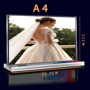 Arch Tabletop Numbers Holders Clear Dome Acrylic Table Sign with Stand
