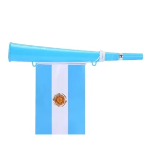 Argentina Hanging National Flag Design Horn Football Match Fans Cheering Props Flag Horn