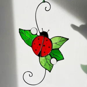 Art Deco Stained Glass Lighted Sun Catcher Animal Design Home Decor Window Wall Hanging Living Room Artwork