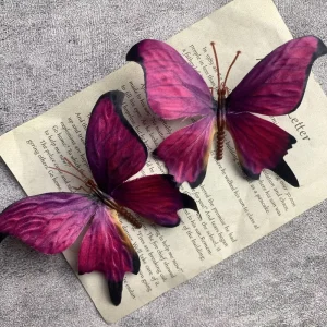 Artificial Butterfly Animal DIY Decorative Butterfly Headpiece Art Deco Design Handcrafted Environment Friendly Wall Mount Home