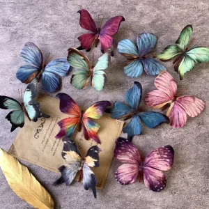 Artificial Butterfly DIY Animal Multi piece Art Deco Design Handcrafted Environment Friendly Easter Wedding Birthday Home Decor