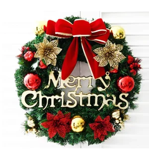 Artificial Christmas Wreath Christmas Decor Wreath for Home Wall Decor Christmas Wreath Garland