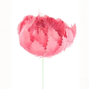 Artificial Decorative Flower Wire Peacock Stem Feather Floral Pick for Floral Arrangement Home Wedding Party Vase Holiday Decor