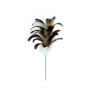 Artificial Decorative Flower Wire Peacock Stem Feather Floral Pick for Floral Arrangement Home Wedding Party Vase Holiday Decor