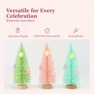 Artificial Mini Christmas Tree with Easter Egg Decoration