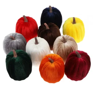 Artificial Pumpkin Simulation Faux Pumpkins Durable Plastic for Farmhouse Halloween Thanksgiving Wedding Indoor Use Decoration