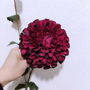 Artificial Silk Dahlia Flowers Handcrafted Lifelike Home Christmas Decor 70cm Multi Color