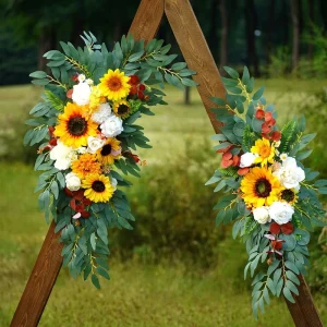Artificial Wedding Arch Flowers Christmas Graduation Easter Backdrop Decoration for Ceremony and Reception