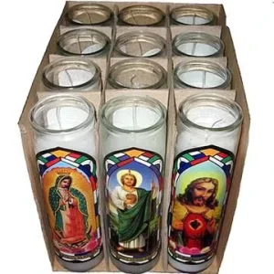Assorted Saints 7 Day Religious Prayer Candles