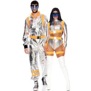 Astronaut Costume TV & Movie Men Women Halloween Adult Unisex Pilot Flight Jumpsuit