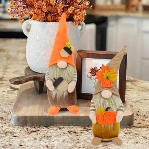 Autumn Gifts Present Party Tabletop Ornament Maple Gonk Fall Thanksgiving Day Nut Gnomes Decor for Fall