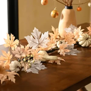 Autumn Harvest Festival Decor Long Vine Pumpkin Maple Leaf Decorations for Cross border