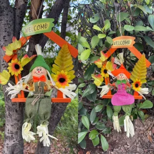 Autumn Thanksgiving Harvest Season Scarecrow Doll Decorative Items Halloween Decorative Items
