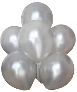 BABYJOYBALLOONS Manufacture Direct 10 Inch 2.3 Gram Silver Balloons