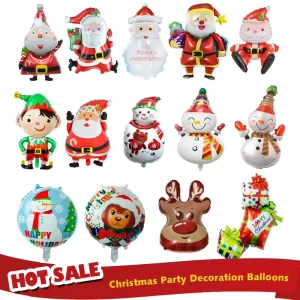 BLN Foil Balloon Factory Merry Christmas Theme Xmas Party Decoration Feliz Navidad Helium Globos Para Fiestas