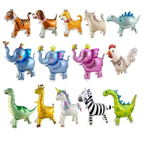 BONA 4D Inflatable Foil Balloons Halloween Party Decorations Set Walking Animals Wheels Elephants Other Fun Characters Toys