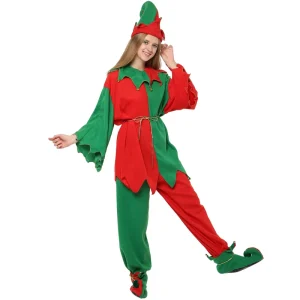 BX Hot Products Festival Party Performance Green Outfits Adult Cosplay Costume Women Christmas Elf Costumes