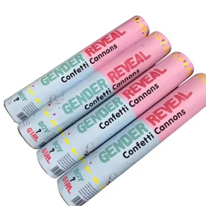 Baby Gender Reveal Party Supplies Boy or Girl Gender Reveal Powder Poppers Blue Pink Biodegradable Powder Confetti Cannon