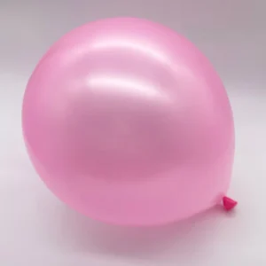 Baby Shower Birthday Decoration 12 Inch Pink Color Round Shape Latex Pearl Metallic Balloons