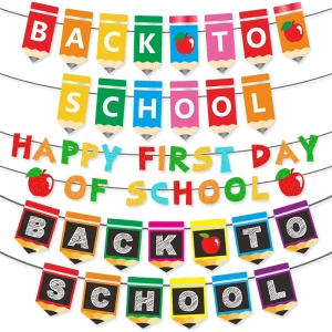 Back to School Party Decorations Banners Custom Made Children’s Day Decorations