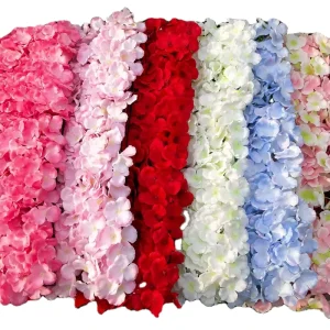 Backdrop Curtains 40*60cm Hydrangea Flower Wall Background Decorative for Wedding Hanging Decorations