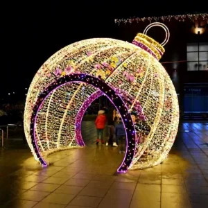 Ball Light Decoration Large Outdoor LED Sphere Shape Christmas Balls Lights