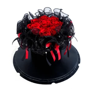Ballet Style Valentine’s Day Mother’s Day Graduation Christmas Gifts Dried Rose Forever Immortal Preserved Flower Bouquet 2-3