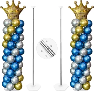 Balloon Column Stand Kit Set 2 7ft Height Adjustable Balloon Arch Kit Birthday Party Graduation Wedding