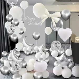 Balloon Party Decoration Set Happy Birthday Scene Background Wall Arrangement Props Atmosphere Sophistication for Celebration