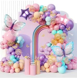 Balloon Set for Grand Opening Events Festive Archway Birthday Decorations Latex Material Handmade Paper Card