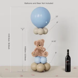 Balloon Stand Kits Balloon Sticks Holder Base Table Plastic Transparent Indoor Graduation Birthday Baby Shower Gender Party