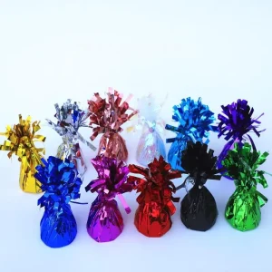 Balloon Weight Metallic Wrapped Foil Latex Balloon Weights Multi Colors Wedding Party Supplies Balloon Accessories