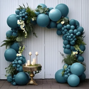 Balloons Arch Kit Macaron Blue Metallic Gold Balloon Garland Birthday Party Decorations Baby Shower Baptism Wedding Theme Decor
