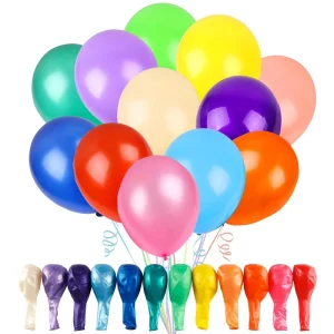Balloons Assorted Colors Rainbow Latex Balloons for Birthday Baby Shower Wedding Party