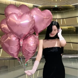 Balloons Love Red Heart Balloon Happy Birthday Foil Balloons Wedding Valentine’s Day Decor Globos